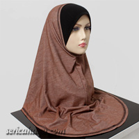 Tudung Lycra + Chiffon 2 layer eksklusif