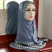 Selendang Siti CT batu dan labuci Arab