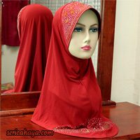 Tudung Lycra Labuh Fabric Lycra Korea AAA