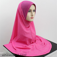 Tudung Cotton Denim Bercorak Size XL Labuh