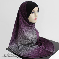 Tudung Lycra + Chiffon 2 layer eksklusif