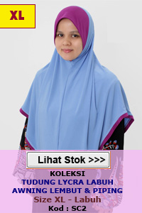 Tudung Awning Lembut Sport Size XL