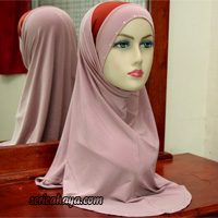 Tudung Syria Labuh Fabric Lycra Dubai 