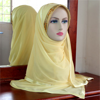 Tudung Selendang ala Fareeda batu dan labuci Arab
